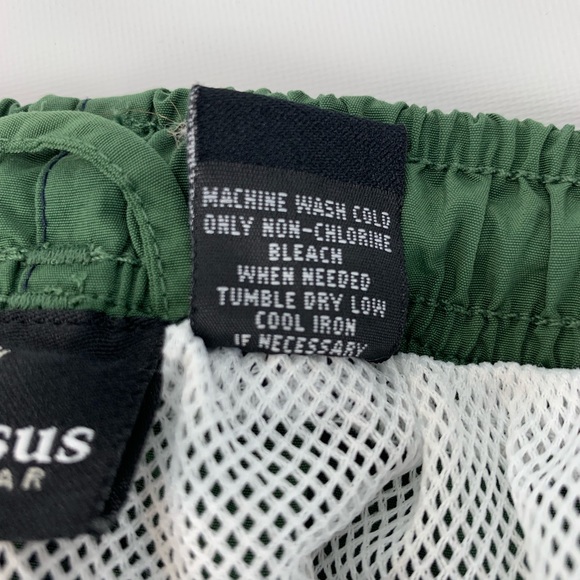 Consensus Swim Trunks Green and Navy Color Block - Picture 4 of 5